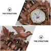 壁の時計時計カッコウ木製木製飾りCOOハンギングバードハンドクラフトクォーツレトロフォレストハウスウォールドロップデリバリーホームガーデンDhixc