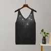 Women's Tanks Summer Diamond Studded Camisole Undershirt Female V-neck Outer Wear Inside The Ice Silk Thin Section Bottoming Shirt