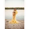 OC 605M31 New SARAH Maternity Dresses Top Quality Pregnant Skirt Chiffon Lace Patchwork Floor Long