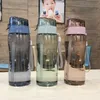 garrafa de água 580 ml garrafa de água plástica para beber ginástica portátil Sport Tea Coffee Cup Kitchen Bottle Kids Water Bottle for School Transparent P230324