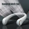 Bladeless Hanging Cooling Neck Fan Portable Liten Fan uppladdningsbar 2000mah Student Sports Neckband Electric Charging Outdoor Fans