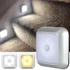 Luzes da noite quadrada 6 LEDS Sensor de movimento leve armário pir armário escada Stafra Lâmpada Bateria de Bateria de Wireless Detector Home Kitchen