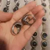 Cluster-Ringe 1 Stück/Los Seltener natürlicher Dzi-Achat-Ring S925 Yin Yang Tai Chi Bagua realistische dreidimensionale atemberaubende Augen Anillos Joyas