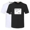 Oyeu Men's TシャツデザイナーTシャツshirt20212高品質のシャツコットンショートリーブファッション男性と女性ショートTシャツカップルモデルWOプリントショートM-3XL＃97