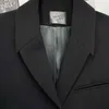 Женские костюмы Blazers Cosmicchic 2023 Blazer Blazer Женщины талия, обнимая эластичную лоскутную шерсть на плече