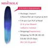 Cheveux en vrac Miss Rola synthétique en gros en vrac 6 pièces 30 pouces 28 pouces 26 pouces pré-étiré Jumbo tressage cheveux EZ Twist tresse cheveux 230504