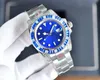 AAA MENS Automatic Mostmal Movement Shotes Deluxe Black Blue Ceramic Sapphire Dial Jubilee Bracelet Watch Relojes de Lujo Para Hombre