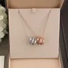 BURIGARI SERPINE -schaal Designer ketting voor vrouw diamant goud vergulde 18k hoogste tegen geavanceerde materialen merkontwerper kristal voortreffelijk geschenk 034