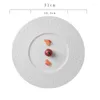 Placas Creative White Ceramic Plate French Modern Meteorite Dinner Restaurant El Tableware Molecular Cuisine Soberset Prishes