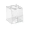 Taschentuchboxen Servietten Einfacher Papierserviettenbehälter Organizer Leichte Acryl Aufbewahrungsbox Acryl Taschentuch Aufbewahrungsbox für Wohnzimmer Z0505