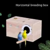 Nesten Houten Parkiet Valkparkiet Grasparkiet Fokken Huis Huisdier Vogelnest Doos Papegaai Vogelhuisje Kooien Case Outdoor Tuin Yard Decoratie