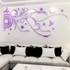 Papéis de parede espelhos de flor Rattan acrílico 3D adesivos de parede para sala de estar quarto Diy espelho adesivos de parede decoração de casa venda quente 230505