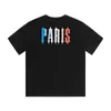 디자이너 패션 의류 티 Tshirt 유행 Trapstar 다시 다채로운 파리 인쇄 짧은 소매 고품질 더블 원사 순수 면화 짧은 소매 티셔츠 판매