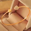 Kedja L043 Fashion Love Crystal Double Heart Cuff Armband Bangles For Women Lady Jewelry Charm Open Valentines Gift 230504