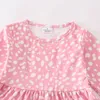 Passende Familienoutfits Girlymax Winter Frühling Abstammung Kleidung Baby Mädchen Mommy Me Pink Polka Dots Milchseidenkleid 230505