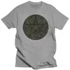 Herren-T-Shirts Designs Lässiges Pentagramm-Runen-T-Shirt Herrenkleidung Plusgröße 3xl 4xl 5xl Schlankes Herrenhemd Baumwolle Rundkragen T-Shirt Top