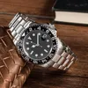 U1 ST9 Mens Watches Automatic Mechanical Movement Way Green Steel Stains Stains Pracelet Origin