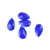 Lustre en cristal bleu foncé, pièces de rechange en verre, éclairage suspendu, décoration, 38mm/50mm/63mm/76mm