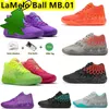 Sandalen met doos lamelo -bal 1 MB.01 Men Basketbalschoenen Rick en Morty Rock Ridge Red Queen City Niet van hier Lo Ufo Buzz City Black Blast Heren Trainers Sports sneakers