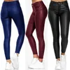 Leggings pour femmes pantalon de crayon pour femmes FAUX TOX Long pantalon décontracté sexy ajustement serré