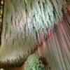 Fleurs décoratives 5 pièces 100cm fleur artificielle vigne bricolage décor de mariage chaîne pour la maison fête mur plafond décoration couronne