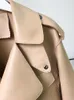 Джакеки ftlzz весна осень новая мода искусственная мягкая кожаная куртка женщин свободно кожаное пальто кожа One Button Locomotive Chic Outwear