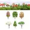 Dekorativa blommor Jul Micro Landscape Tropical Party Favor Mini Toy Simulation Tree Miniature Garden Trees Figurer Faux Greenery