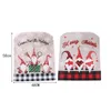 Stoelhoezen Cover Christmas Cartoon Patronen Printstoel Slipcover Dust Cap voor zwart wit/rood