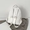 Брендовый дизайнерский рюкзак для женщин Рюкзак с ромбовидной решеткой для девочек Модный рюкзак LaoDong4173