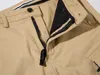 Men's brand designers stone pants Zip pocket elastic fit cargo pants