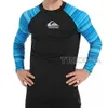 Combinaisons étanches hommes natation Surf chemise vêtements Sports nautiques Rashguar plongée hauts à manches longues Protection UV maillots de bain vêtements de plage Surf baignade J230505