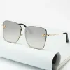 Sunglasses 2023 Luxury Square Bee Women Men Brand Designer Metal Frame Oversized Sun Glasses Female Grandient Letter logo G Shades Oculos