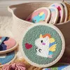Needle needle embroidery kit with yarn suitable for beginners easy to embroider DIY work wool home decoration custom