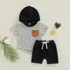 Наборы одежды Focusnorm 1-5y Kids Boys Summer Comples Sets Полоса