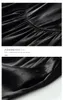 Sommerliches schwarzes Seidenkleid mit Bootsanker-Print, 3/4-Ärmel, Rundhalsausschnitt, Midi-Freizeitkleider C3A250117