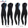 Wetsuits drysuits الرجال النيوبرين 3 مم طويل جون فولس فولس بدعوى أمامية واحدة قطعة واحدة الغوص بدلة بلا أكمام الرطب للرياضات المائية سهلة تمتد J230505