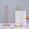 Toilet Paper Holders Stainless Steel Kitchen Roll Paper Towel Holder Bathroom Tissue Stand Dining Table Vertical Napkins Rack Kitchen Storage Shelf 230504