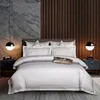 Bedding sets Luxury 1000TC Egyptian Cotton Bedding set 46pcs Double Queen US King Size 3-line Embroidered Duvet cover bed sheet pillowcases 230504