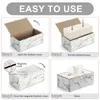 Tissue Boxes Napkins New Arrival! Marble Towel Dispenser Faux Leather Tissue Box Cover Holder Elegant Royal Car Home Napkin Towel Tissue Holder Case Z0505