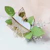 Accessoires de cheveux de mariée, peigne à plaque, peigne en tissu fait à la main, Simulation de bourgeon de fleur, décoration de chapeau de paille de plage