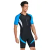 Combinaisons étanches Onepiece Lycra Combinaison pour hommes Front Zip Shorty Scuba Rash Guard Maillot de bain Combinaison Surf Natation Plongée sous-marine Peau J230505