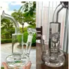 Tornado Bong Hoockahs Recycler Dab Rigy Glass Water Bongs 연기 파이프 18mm 뱅커 10.9 인치와 함께 Bubbler Chicha