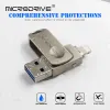 Memory Cards USB Stick Rotate Usb 3.0 Flash Drive for iPhone with 2 in 1 USB-A to lightning interface usb3.0 pendrive for Iphone7/8/9/11/12/13 / Ipad
