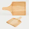 Plates Small Wooden Plate Baking Cake Dessert Pizza Tray Set Dishes Sushi Rectangular Commercial Snack