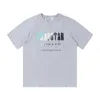 Designer modekläder tees tshirt Trapstar Blue White Thandduk broderad kortärmad t-shirt delade byxor shorts set sommar nya par casualstreetwear toppar