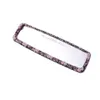 Aggiorna cristallo interno auto specchietto retrovisore decorativo motivo floreale strass bling copertura decorativa accessori auto per ragazze donna