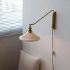 Стеновая лампа Nordic Современное светодиодное зеркало для спальни общежития декор рога
