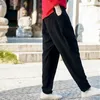 Spodnie damskie marka Włoch w stylu Włochy Line i bawełniane spodnie mody Solidne swobodne kobiety żeńskie pantelony