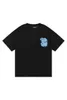 Designermode Kleidung T-Shirts T-Shirt Trapstar Niche Trendy Blue Flame Lighter Bedrucktes Herren Damen T-Shirt aus reiner Baumwolle mit kurzen Ärmeln Lässige Streetwear Sportswear T
