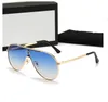 Lyxmodedesigner solglasögon för man och kvinna solglasögon rektangelglasögon 6 färger full ram valfri toppkvalitet